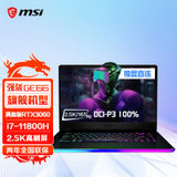 微星MSI强袭GE66游戏本笔记本电脑 i7-11800H 16G 1T RTX3060 2K165