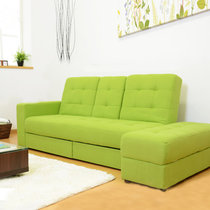 奥古拉 沙发床 双人小户型多功能布艺沙发 可折叠带收纳(布艺绿色款 其他)