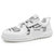 BEBEERU2021春季新款男生板鞋格子系带韩版男鞋透气潮流运动休闲鞋子 SXPLX2101(白色 43)