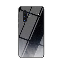 VIVO步步高X30手机壳新款x30pro星空彩绘玻璃壳x30 5G防摔软边X30PRO保护套(星空月牙 X30PRO)