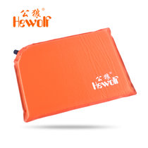公狼防潮垫 自动充气垫 地垫 野营垫 加厚折叠 便携坐垫 户外用品(橘红色)