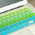 苹果笔记本电脑Macbook全覆盖Air13贴纸14日版彩色键盘膜防尘罩(国行/港11寸粉色渐变)
