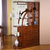 乔林曼兰 酒柜 中式现代玄关柜 间厅柜屏风隔断柜 双面实木柜(榉木色)