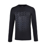 Calvin Klein 男士简约时尚长袖T恤 J30J301082(黑色 S)
