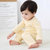 小马蒙奇男女宝宝加绒保暖内衣套装婴幼儿纯色居家套装(110 奶黄色)