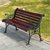 京好 公园长椅子休息椅 现代简约环保实木休闲铸铁户外凳子D67 到市自提(A款咖啡色长椅1把 长1.5米款3脚)