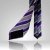 kool 灰紫条纹真丝领带 罗曼蒂克系列10110102801