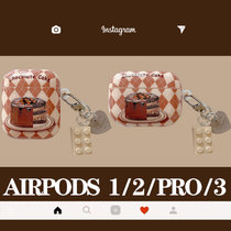 创意巧克力蛋糕适用于AirPodspro保护套1/2代IMD工艺苹果3代蓝牙耳机壳(巧克力蛋糕 保护套 AirPods 3代(新款))