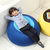 伊维雅儿童沙发 懒人沙发 沙发创意小沙发 宝宝豆袋沙发 莱卡粒子榻榻米 卧室沙发(蓝色 60*40mm)