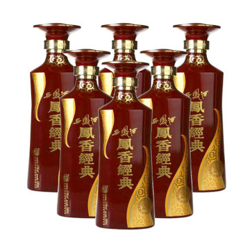 西凤酒凤香经典20年二十年45度婚庆用酒500ml500mlx6瓶