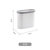 日本AKAW爱家屋垃圾桶夹缝厕所马桶窄缝废纸篓窄缝纸篓厨房垃圾筒(白色)