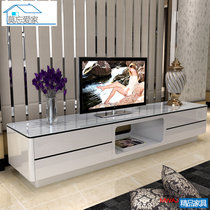 莫忘爱家 钢化玻璃烤漆客厅地柜 创意小户型宜家电视柜(白玻璃 1.8米)