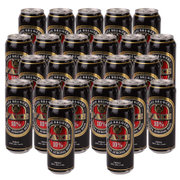 【真快乐在线自营】丹麦进口法克罐装10%黑啤酒500ml*24罐 