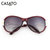 卡莎度(CASATO) 太阳镜时尚个性大框潮 防紫外线太阳镜 墨镜56126(暗酒红)