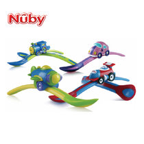 Nuby努比 宝宝玩具汤匙 婴儿喂食勺子 2只装 款式随机