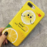 亿和源 苹果7手机壳iPhone6/7plus保护壳创意水果草莓柠檬i6/6splus保护套(6/6s--4.7 柠檬)
