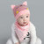公主妈妈秋冬季新生儿帽子胎帽婴儿帽子纯棉套头0-3-6-12个月男童女宝宝帽子春秋(皮粉色)