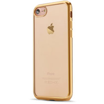 适用于苹果iPhone6s7pXR电镀边软壳不发黄 土豪金防摔 超薄手机壳(土豪金 7/8)
