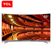 TCL 55A950C 55英寸32核人工智能 HDR曲面超薄4K电视金属机身