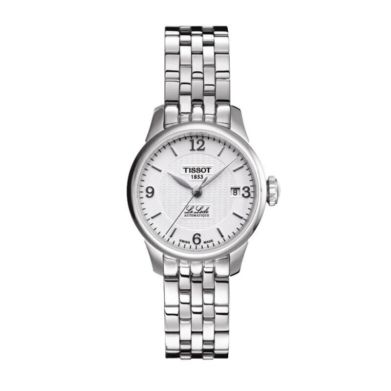天梭/Tissot手表 力洛克系列 钢带机械女表T41.1.183.33(银款白面白带 钢带)