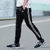 阿迪达斯男裤2017春季新款小脚裤运动裤收腿针织透气长裤BP8745、BP8742(黑色 XXL)