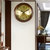 汉时（Hense） 欧式复古实木装饰挂钟客厅古典静音石英时钟HW18(金属盘14寸-石英机芯)
