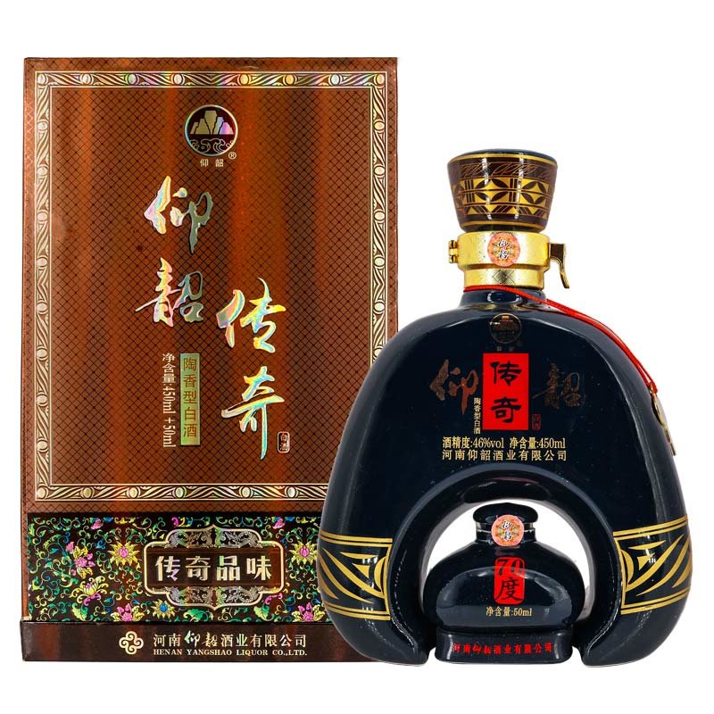 仰韶酒 仰韶传奇品味(46度 70度(450ml 50ml)陶香型白酒(6瓶)