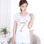 娇维安 夏季韩版女装体恤衫 镶钻数字图案圆领短袖t恤女(白色 均码)