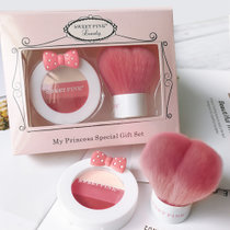 粉色安琪我的公主腮红礼盒蔷薇粉3.8g 腮红胭脂修颜易上色提升气色