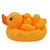 婴幼儿宝宝洗澡玩具戏水玩具 婴儿洗澡玩具小黄鸭套装 婴儿小鸭子(黄色 适合0到5岁)