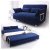 择木宜居 多功能折叠沙发床 沙发现代简约布艺组合沙发(蓝色的 小号1.2m规格)