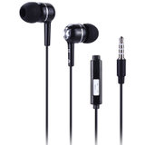 爱易思（Easeyes）EM005 3.5接口入耳式通用线控耳机（黑色）【国美自营 品质保证】