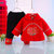 2014冬季新款儿童唐装女童冬季加厚婴儿棉衣大花保暖唐装套装5268(红色 120)