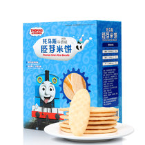 小火车 托马斯&朋友 儿童零食宝宝磨牙棒饼干不添加糖和盐 小麦胚芽米饼60g12袋(牛奶味)