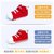 卡特兔1-3-5岁秋季婴儿学步鞋男女宝宝鞋子防滑软底机能鞋帆布鞋儿童透气休闲童鞋(17cm XZ20红色)第2张高清大图