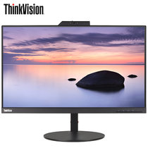 联想（ThinkVision）T24v 23.8英寸 人脸识别摄像头 内置音箱 升降旋转 电脑显示器