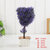 莎芮 创意仿真树绿植小盆栽室内植物盆景办公室绿色装饰摆设样板房摆饰(TY1545紫色)