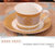 欧式陶瓷咖啡具套装骨瓷茶具茶杯套装 英式下午茶 创意结婚礼品(H杯碟 15件)