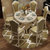 卡富丹 美式餐桌圆餐桌欧式餐桌椅组合简欧餐台餐厅家具(象牙白色 圆餐桌+8椅)