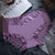 东方渔人莫代尔女士中腰内裤舒适透气耐穿耐洗性感蕾丝裤口女士三角裤头(1009紫色 XL)