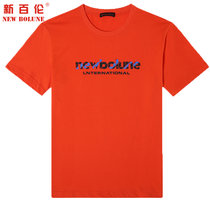 NEW BOLUNE/新百伦短袖T恤男款2021春季新款运动时尚系列运动服(桔色 XL)