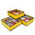 优芬内衣收纳盒三件套 韩版创意无纺布文胸泡泡纹整理盒黄色（BE3101）