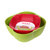 西派珂双层创意水果盘零食糖果干果盒欧式时尚水果盆套装组合果盆(绿红套装)