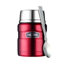 膳魔师高真空不锈钢魔法焖烧罐内置折叠勺大口径保温罐 SK-3000(红色)