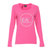 阿玛尼Armani女装 女士修身纯棉长袖T恤EA系列圆领t恤90562(粉色 S)