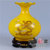 德化陶瓷复古摆件欧式花瓶家居客厅装饰品大号花瓶瓷器(21cm荷口瓶双龙戏珠-黄)