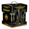 德国进口 狩猎神/ Hubertus 黑啤酒 568ml*8 (八连包＋1啤酒杯) (礼盒装)