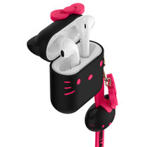 优加（UKA）HelloKitty硅胶耳机套AirPods1/2时尚玫红-手绳