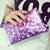 薇米儿女包新款石头纹女士手机包钱包手拿包(紫色)