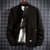 男士外套2021新款春秋季男装衣服潮流韩版棒球服上衣休闲夹克(黑色 M)